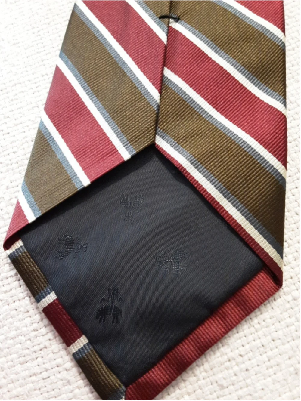 BROOKS BROS Two 2 Classic Red SILK TIES Seals-Italy  Rep Stripe-England